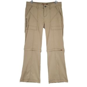 Prana Monarch Convertible Pants - Tan Size 10 Short Inseam